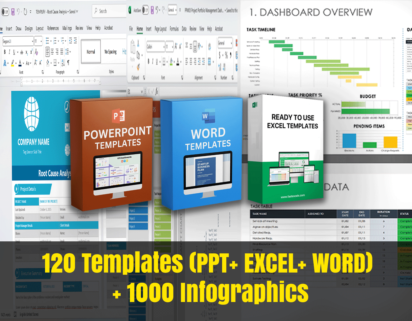 ppt word excel files